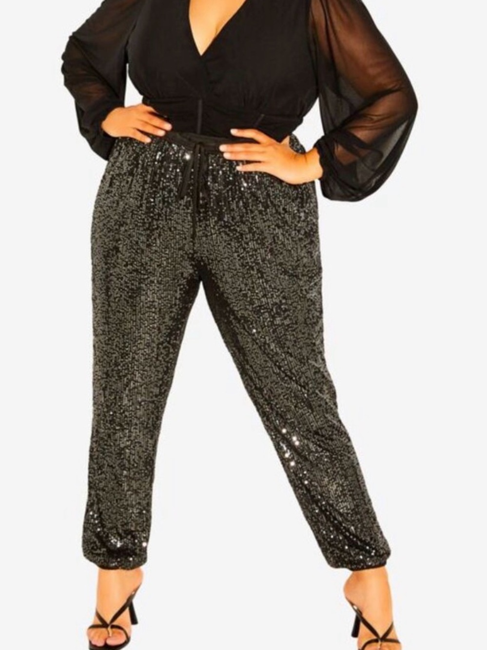 City Chic Pant Let’s Party Ultra